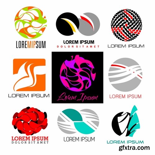 Collection logo icon web design element site 47-25 EPS