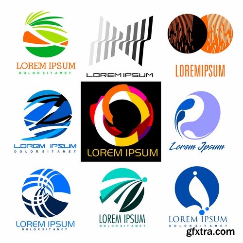 Collection logo icon web design element site 47-25 EPS