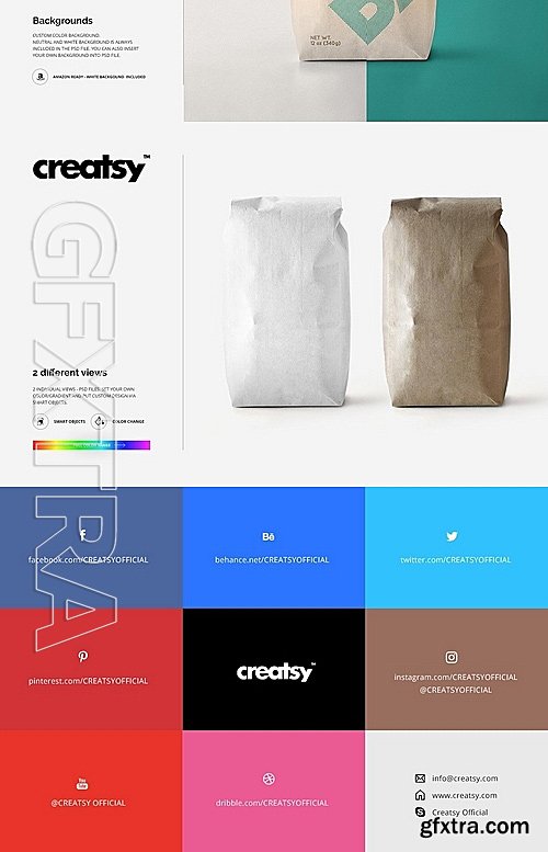 CM - Paper Bag Type 2 Mockup Set 1153736