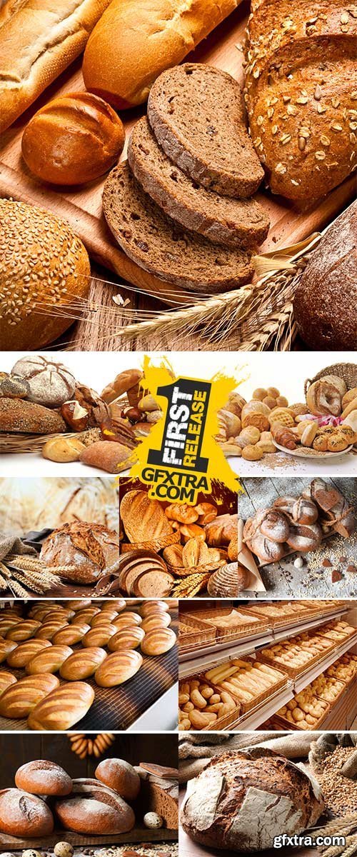 Stock Image Variety of rye bread on a wooden background