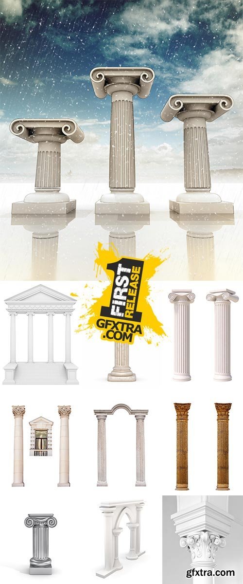 Stock Image Ionic Columns