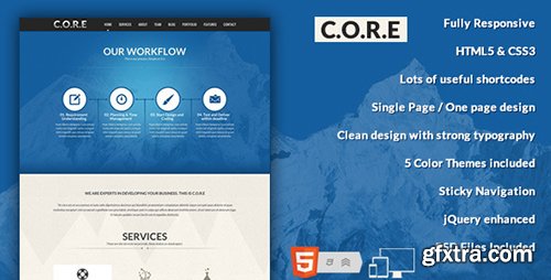 ThemeForest - Core - One Page Responsive HTML5 Template (Update: 28 June 15) - 4049384