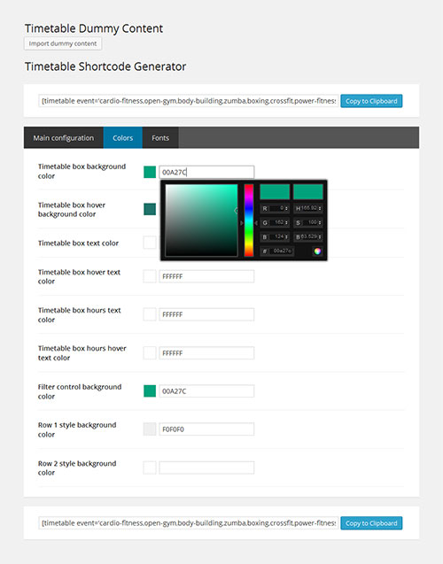 CodeCanyon - Timetable Responsive Schedule For WordPress v3.8 7010836