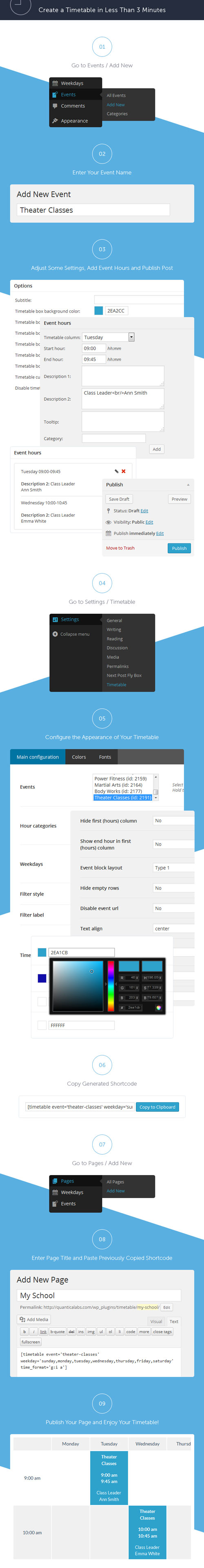 CodeCanyon - Timetable Responsive Schedule For WordPress v3.8 7010836