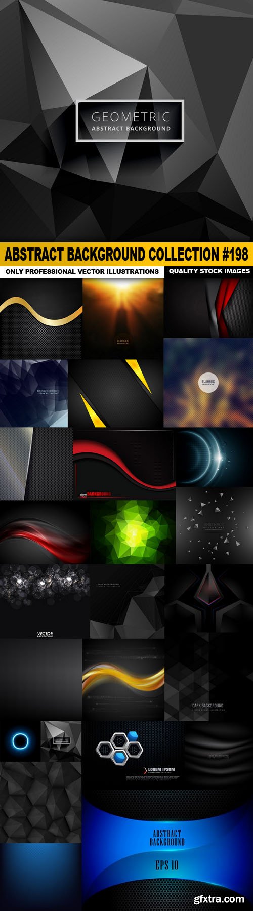 Abstract Background Collection #198 - 25 Vector