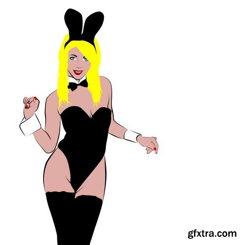 Playboy girl illustration - 6 UHQ JPEG