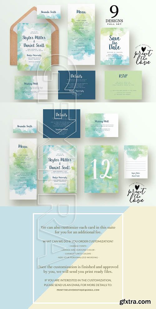 CM Wedding Invitation Suite - Skyler 1157792