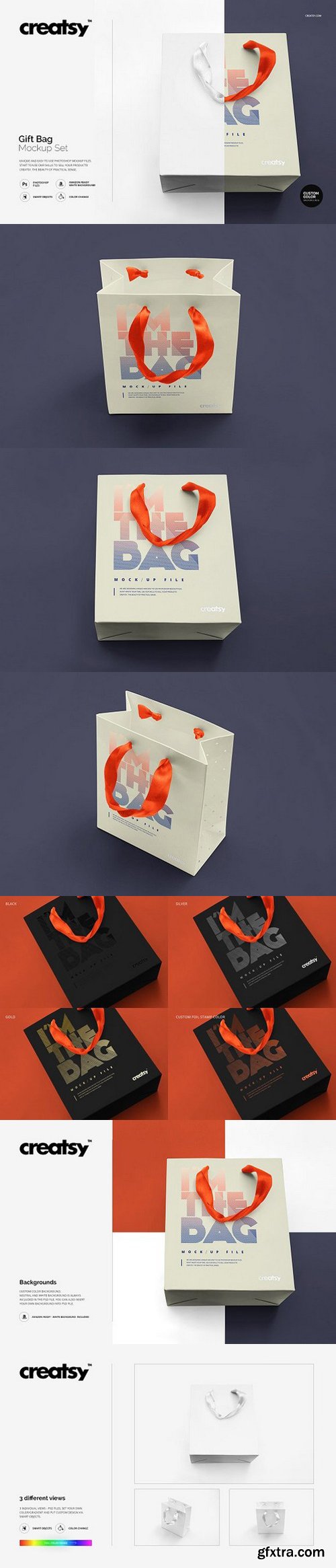 CM - Gift Bag Mockup Set 1146342