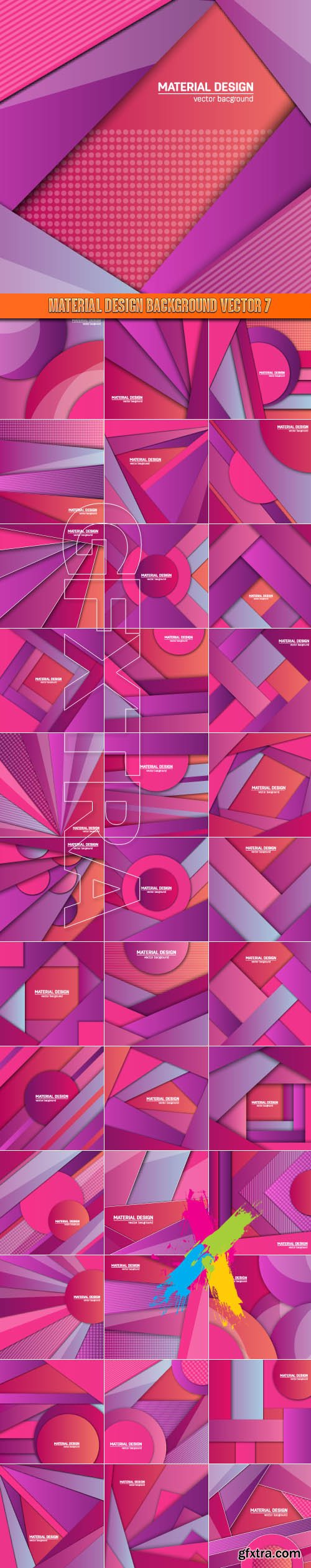 Material design background vector 7