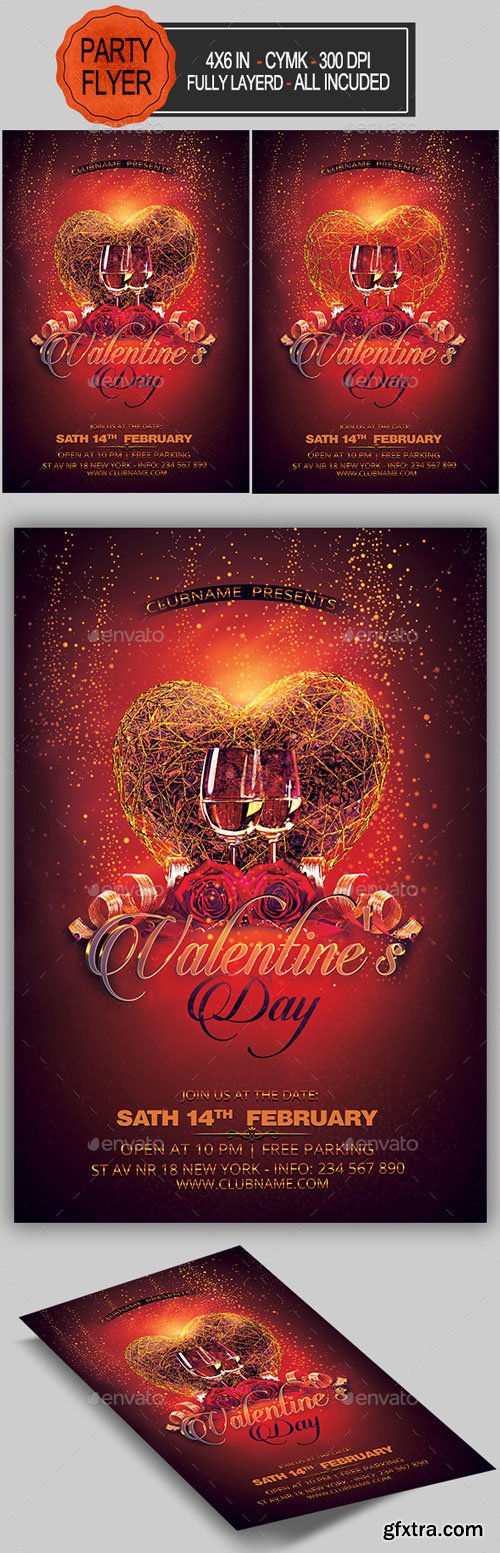 GraphicRiver - Valentines Party Flyer - 19270040