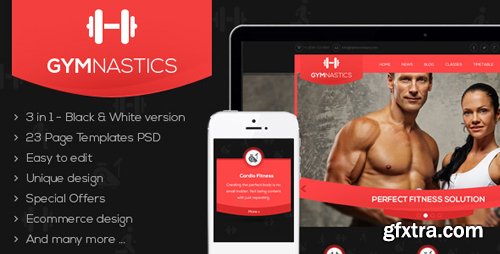 ThemeForest - Gymnastics- PSD Template 7056752