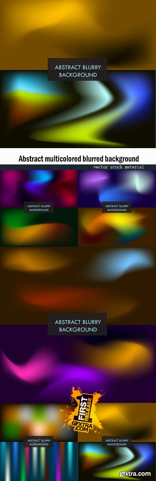 Abstract multicolored blurred background