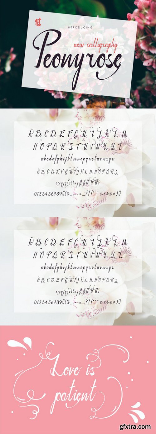 Peonyrose font