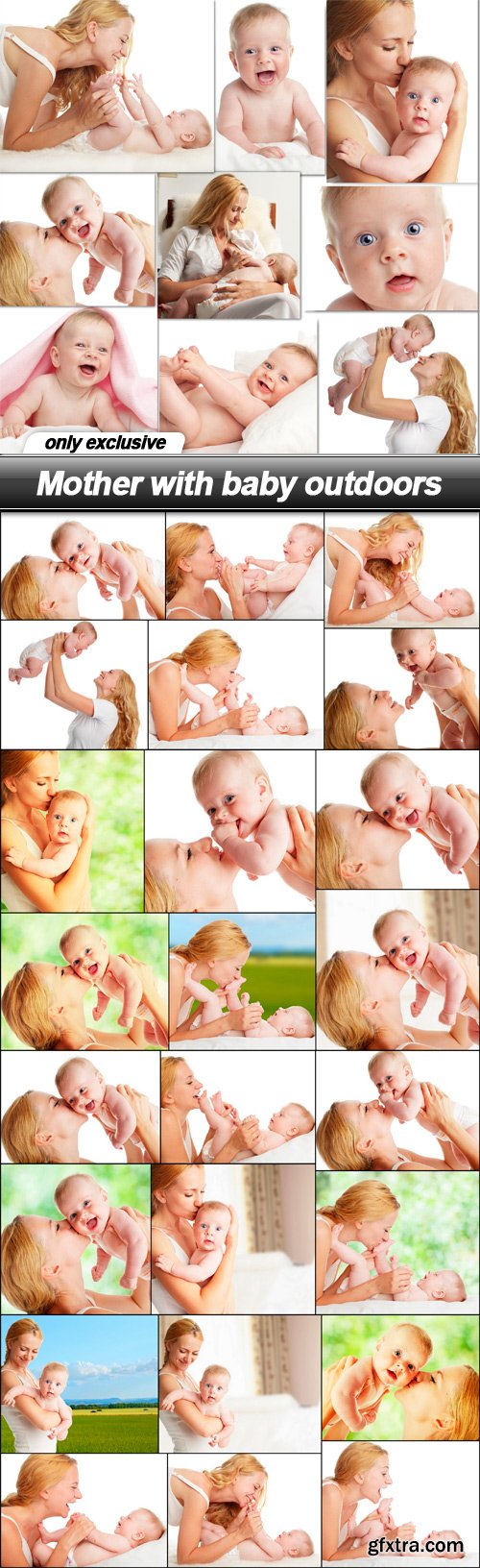 Mother with baby outdoors - 25 UHQ JPEG