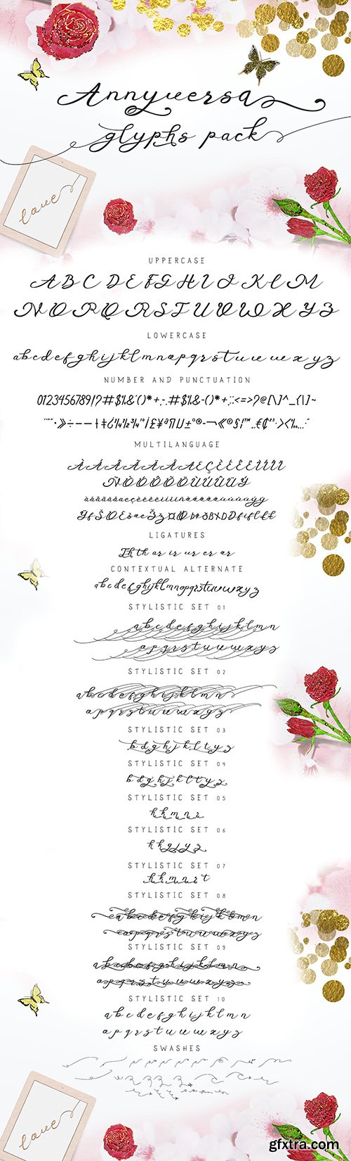 CreativeMarket Anniversa - Wedding Font 1143895