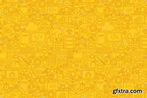 CreativeMarket Programming Line Tile Patterns 1143012