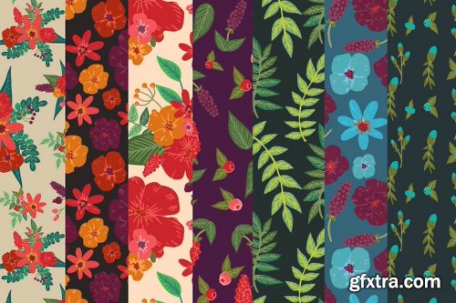 CreativeMarket Floral Elements, Bundles & Patterns 1144140