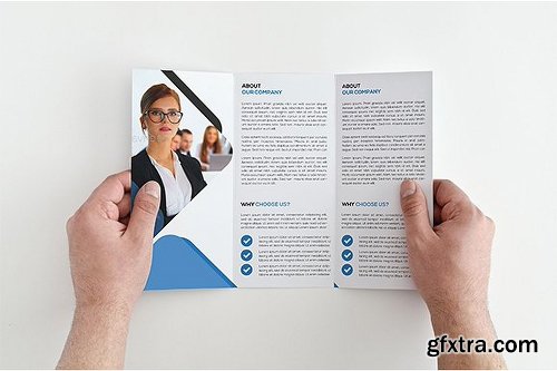 CreativeMarket Corporate Trifold Brochure 1143318