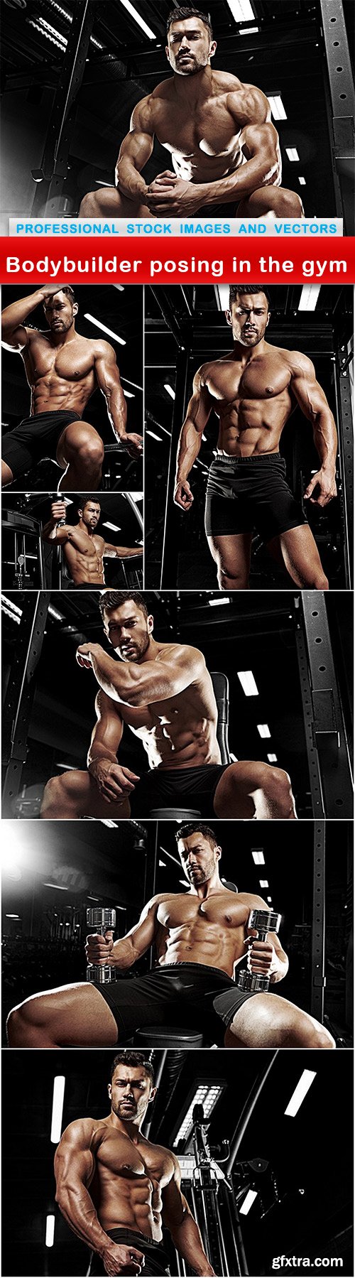 Bodybuilder posing in the gym - 7 UHQ JPEG