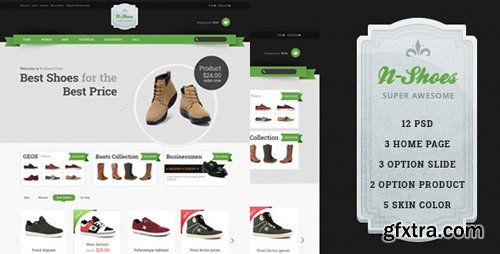 ThemeForest - N-Shoes PSD 6023259