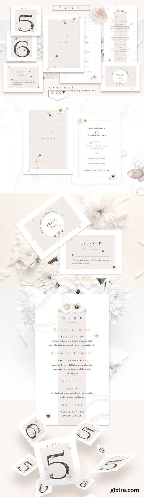 CreativeMarket Pearl-minimal wedding collection 1135754