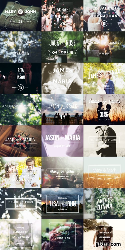 Videohive Wedding Typography Titles – Version 2 10707977