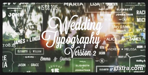 Videohive Wedding Typography Titles – Version 2 10707977