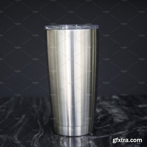 CreativeMarket Stainless Steel Mug Mock-UP 1144763