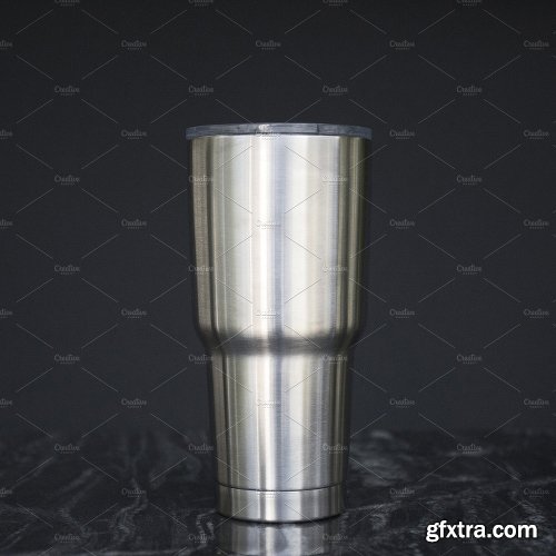 CreativeMarket Stainless Steel Mug Mock-UP 1144763