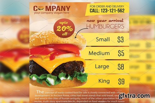 CreativeMarket Restaurant Flyers 1144006