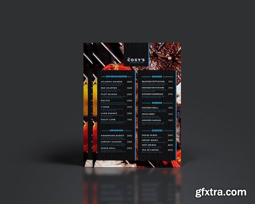 CreativeMarket A4 Restaurant Menu Template 944135