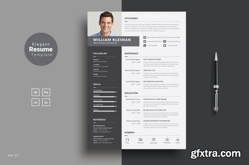 CreativeMarket Resume/CV 1148171