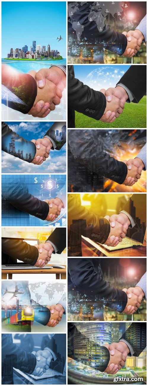 Businessman handshake 12X JPEG