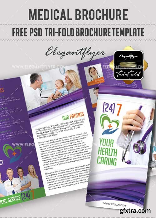 Medical Tri-Fold PSD V5 Brochure Template