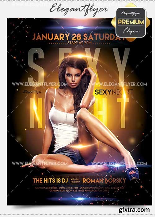 Sexy Night Flyer Psd V02 Template Facebook Cover Gfxtra 9631