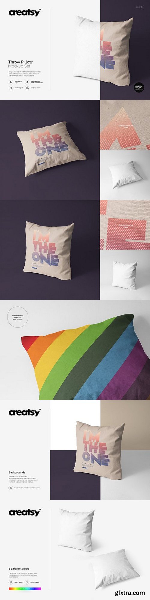 CM - Throw Pillow Mockup Set 1158464