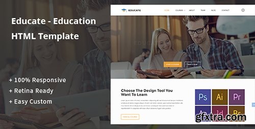 ThemeForest - Educate v1.0 - Education HTML Template - 17791553