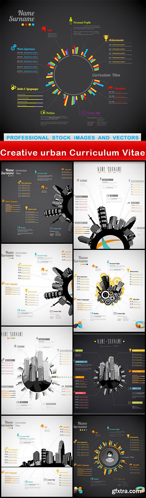 Creative urban Curriculum Vitae - 9 EPS