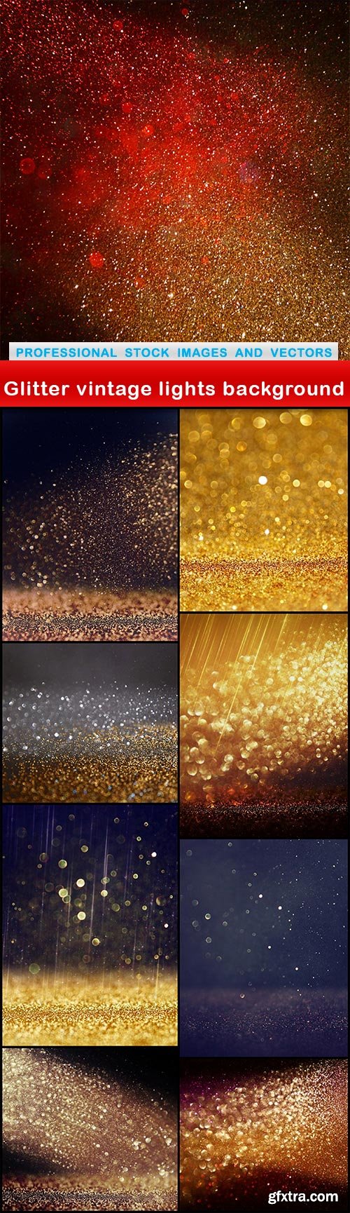 Glitter vintage lights background - 9 UHQ JPEG