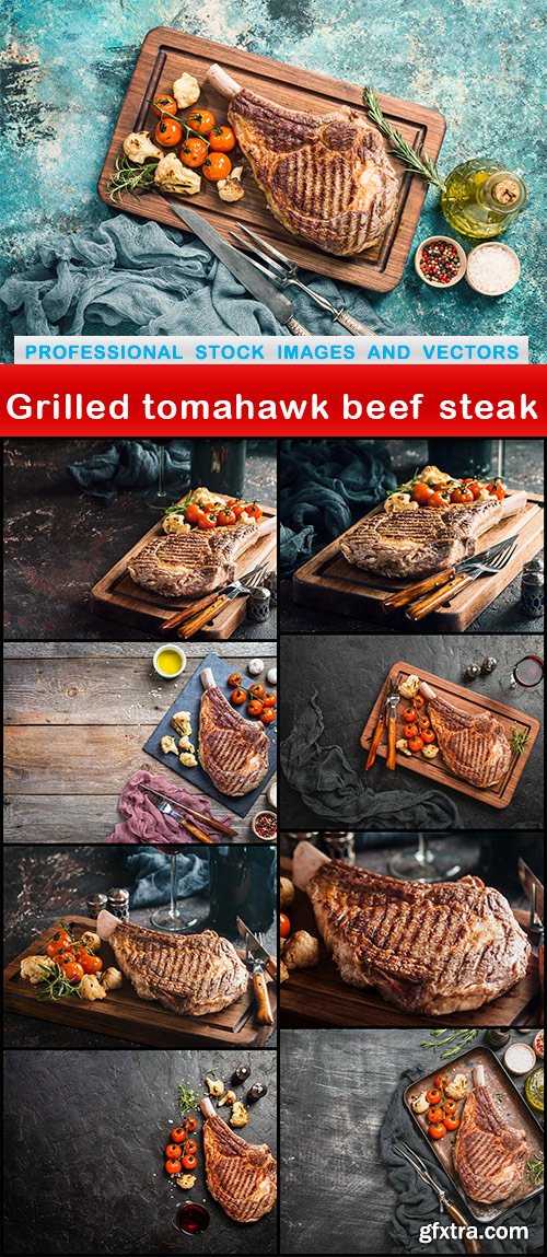 Grilled tomahawk beef steak - 9 UHQ JPEG