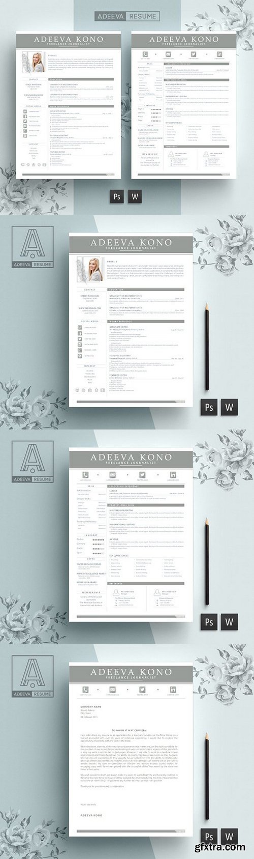 CM - Professional Resume Template Kono 915166