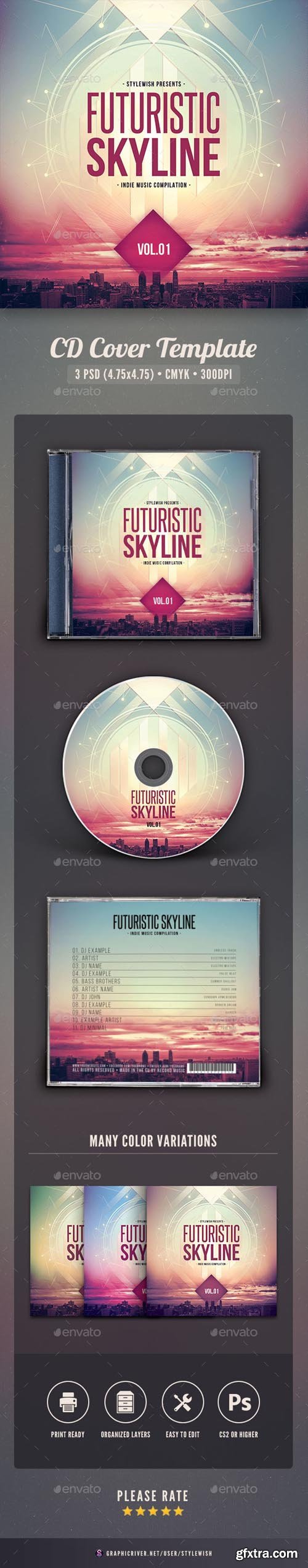 GR - Futuristic Skyline CD Cover Artwork 16037661