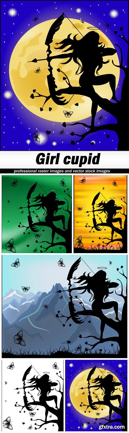 Girl cupid - 5 EPS