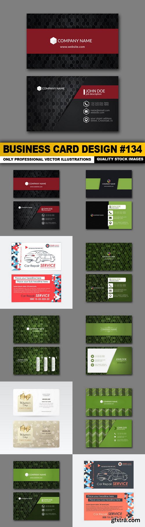 Business Card Design #134 - 10 Vector