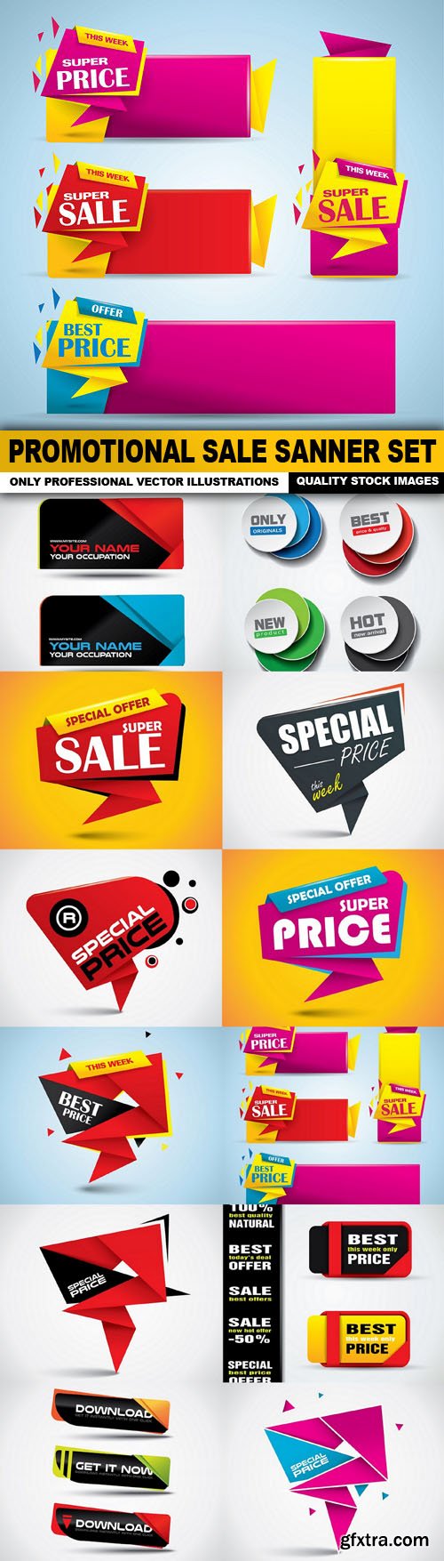 Promotional Sale Sanner Set - 12 Vector