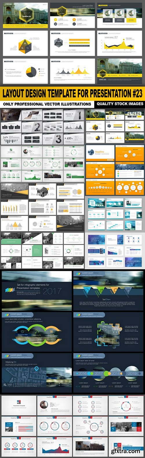 Layout Design Template For Presentation #23 - 10 Vector