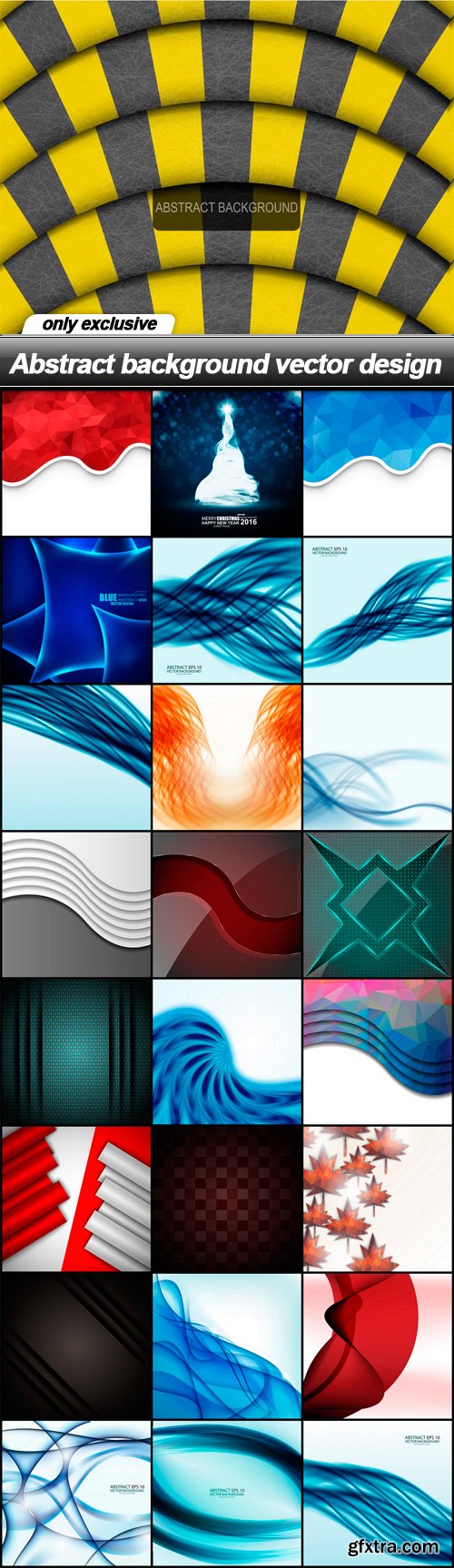 Abstract background vector design - 25 EPS