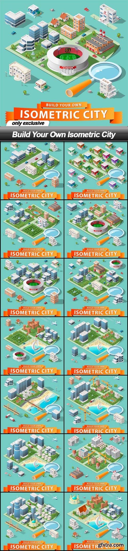 Build Your Own Isometric City - 14 EPS