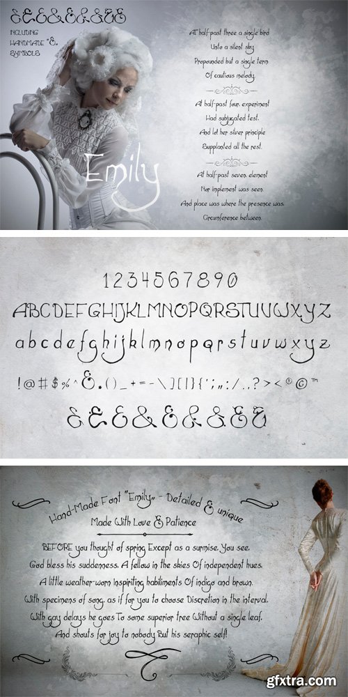 CM 1141018 - Hand Drawn Font “Emily”