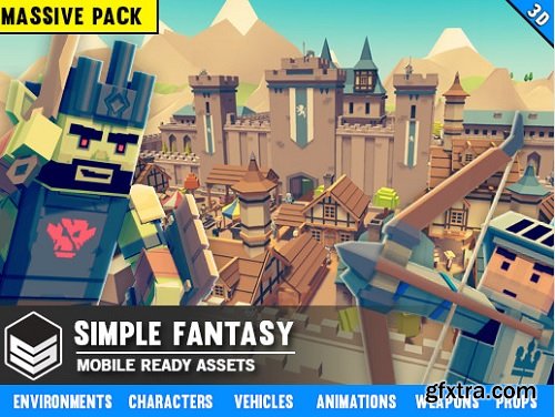 Unity Asset &ndash; Simple Fantasy &ndash; Cartoon Assets